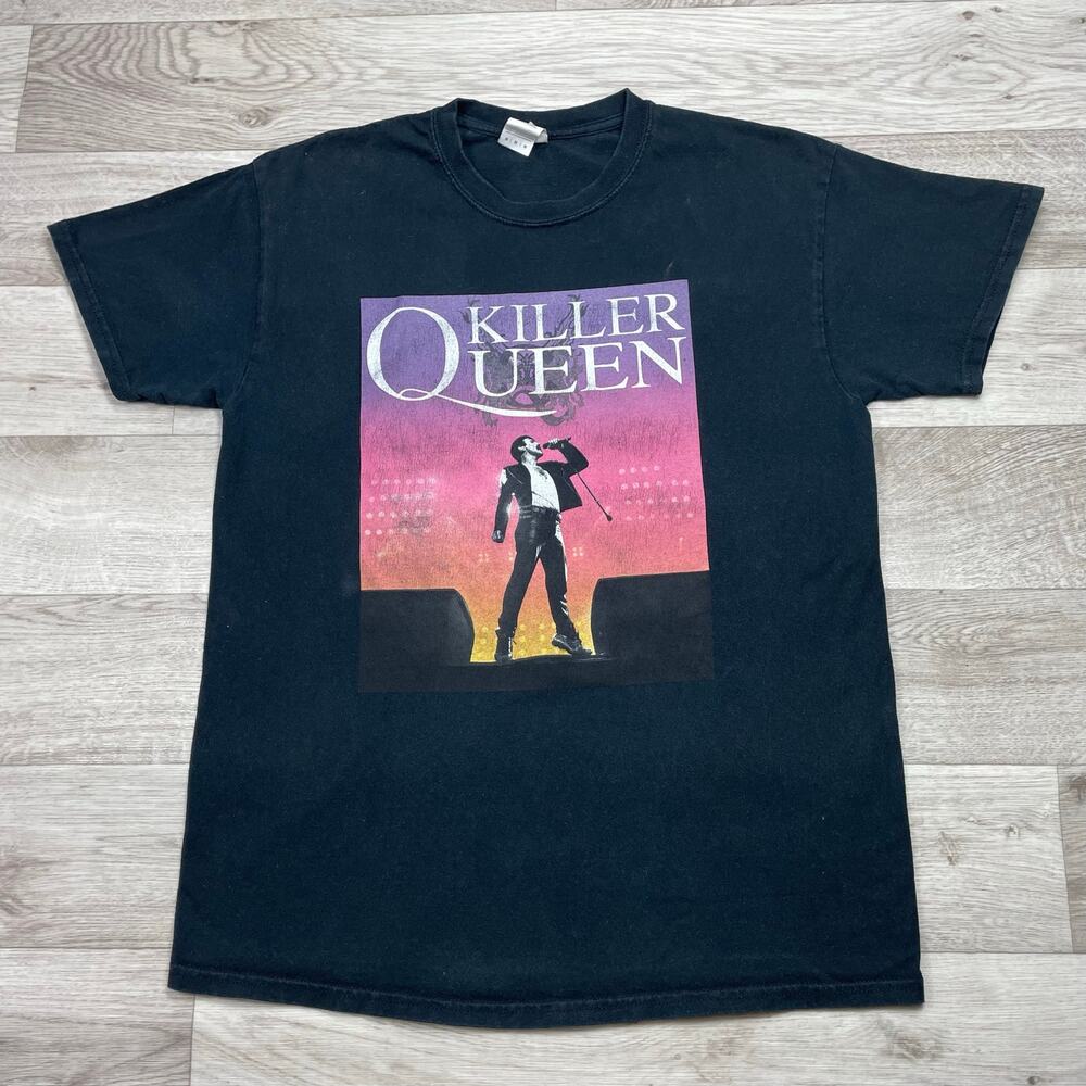 🔥Vintage Killer Queen Classic Rock & Roll Band Shirt Short Sleeve Retro Gildan